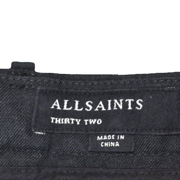 *Flaw* Saints Women Pants 32 Tallis Trouser Charcoal Wool Blend Tapered Ankle - Picture 4 of 10